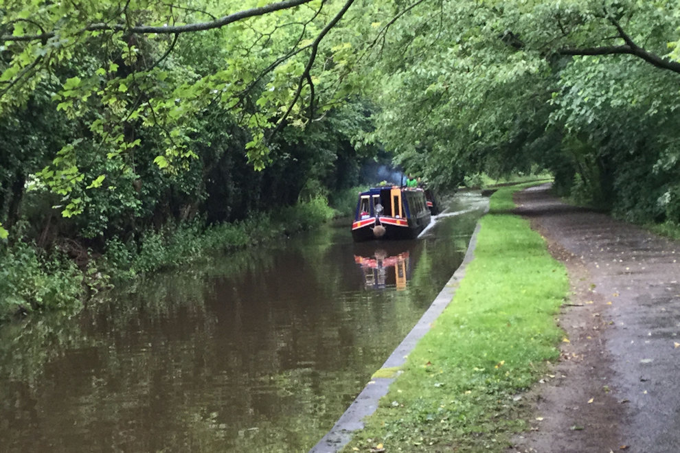 Boat coming photograph